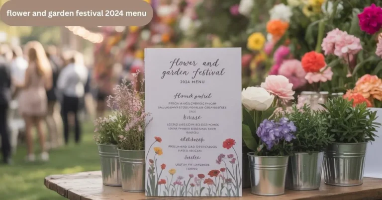 flower and garden festival 2024 menu