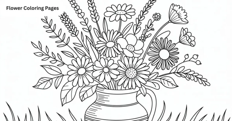 Flower Coloring Pages for Creativity and Relaxation